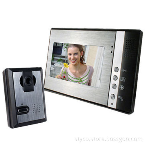 Video Doorphone with Take Photo Function, 7-inch TFT Monitor, Unlock, Non-disturbance Function